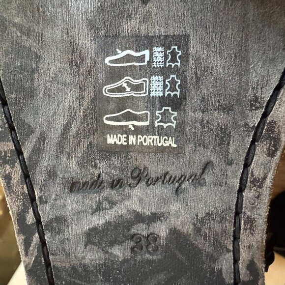 Free People Carson Black Suede Leather Stretch Over The Knee Flat Boots Size 8 - Picture 16 of 16